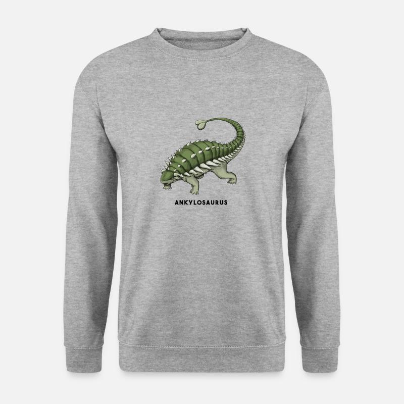 Ankilosaurus - Unisex Pullover - Weißgrau meliert