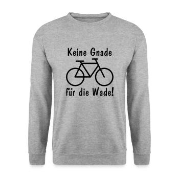 keine gnade für die wade - Unisex Pullover - Weißgrau meliert - Vorne - Alina (178cm) & Michal (187cm)