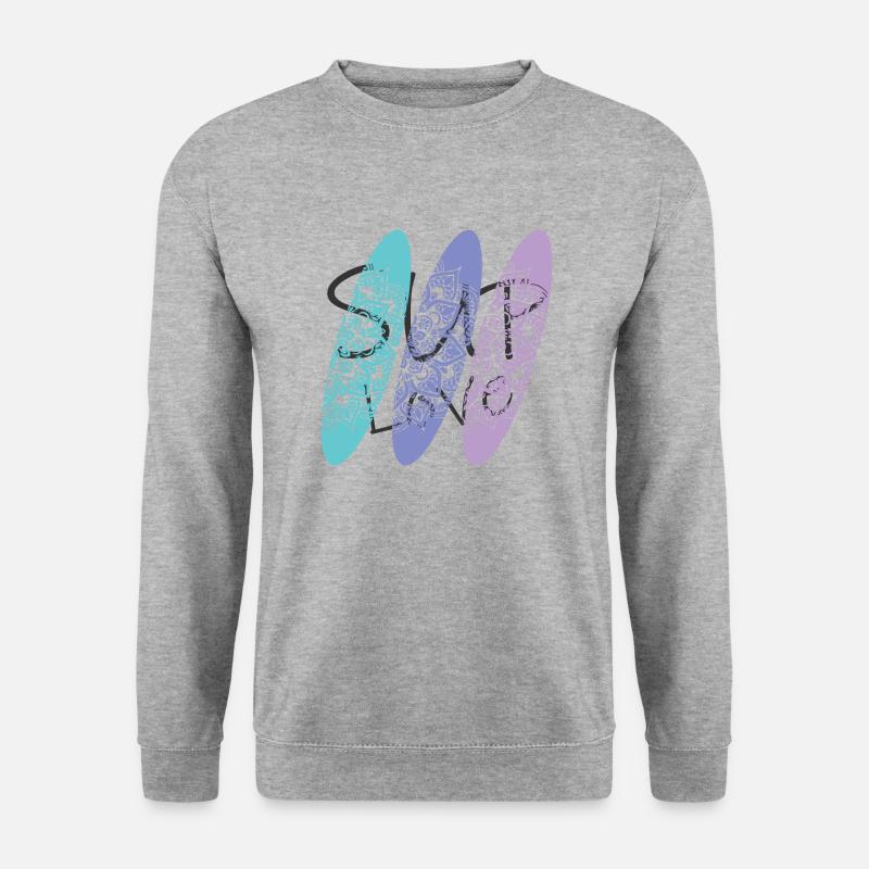 Sup-Liebe 015 - Unisex Pullover - Weißgrau meliert