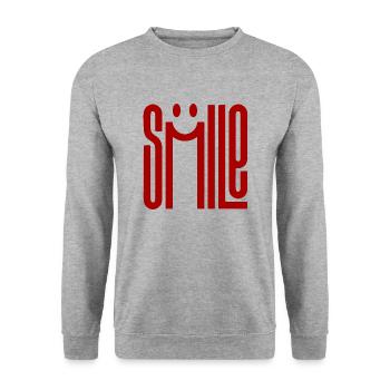 Sourire - Sweat-shirt Unisexe - gris chiné - Devant - Alina (178cm) & Michal (187cm)