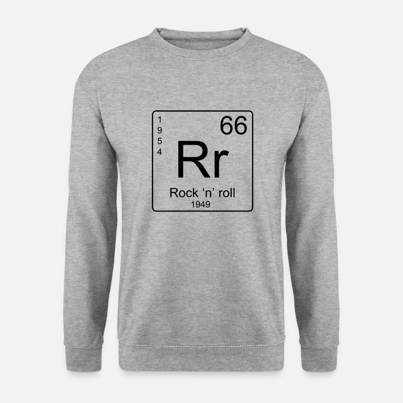 Rocknroll - Unisex Pullover - Weißgrau meliert