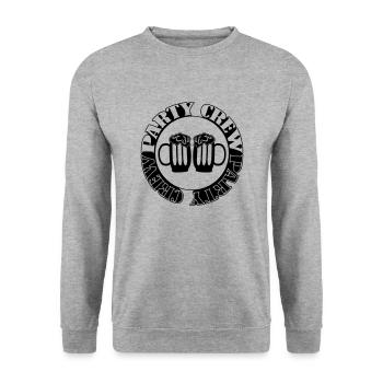 Équipage de fête - Sweat-shirt Unisexe - gris chiné - Devant - Alina (178cm) & Michal (187cm)