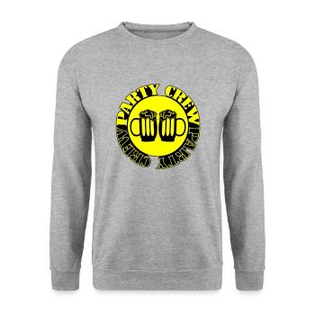 Équipage de fête - Sweat-shirt Unisexe - gris chiné - Devant - Alina (178cm) & Michal (187cm)