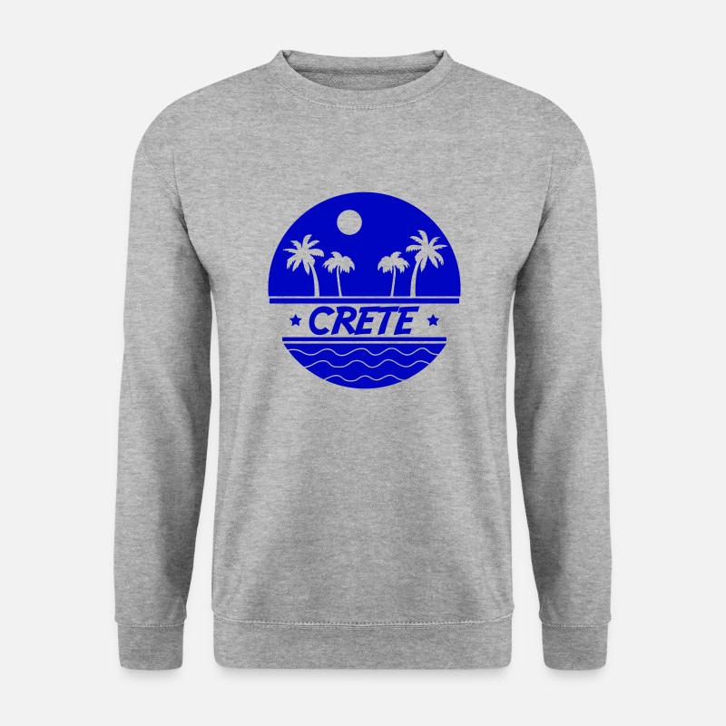 crete 1 - Unisex Pullover - Weißgrau meliert