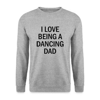 Dancing Dance Music - Unisex Sweatshirt - salt & pepper - Front - Alina (178cm) & Michal (187cm)