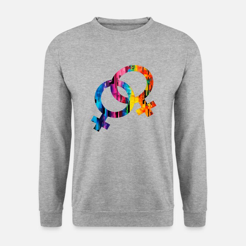 Liebe Venus-Zeichen Pride Frauen - Unisex Pullover - Weißgrau meliert