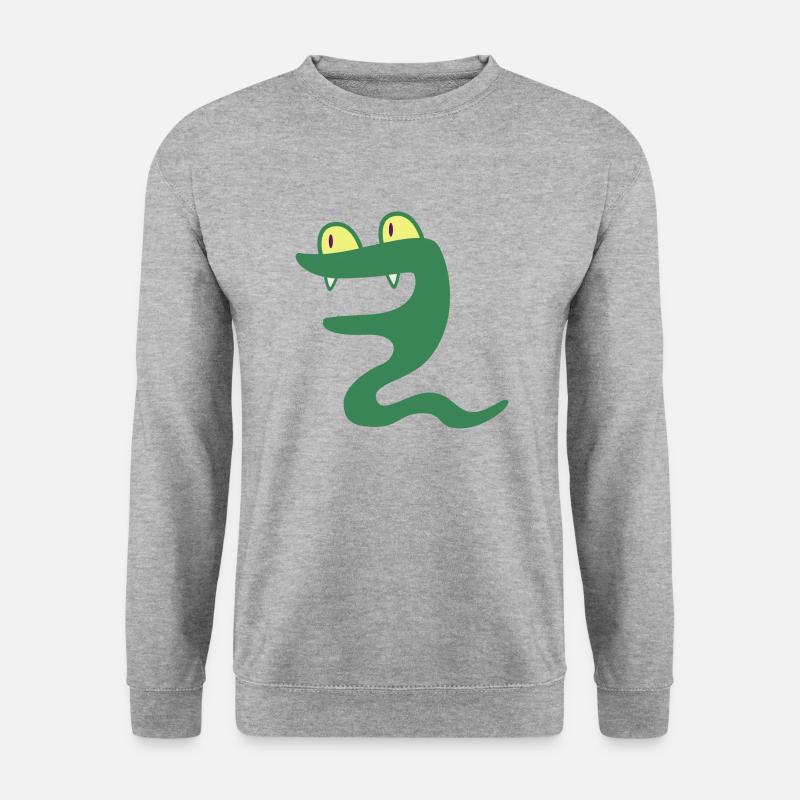 Wildtiere - Unisex Pullover - Weißgrau meliert