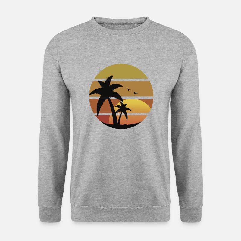 Paradies - Unisex Pullover - Weißgrau meliert