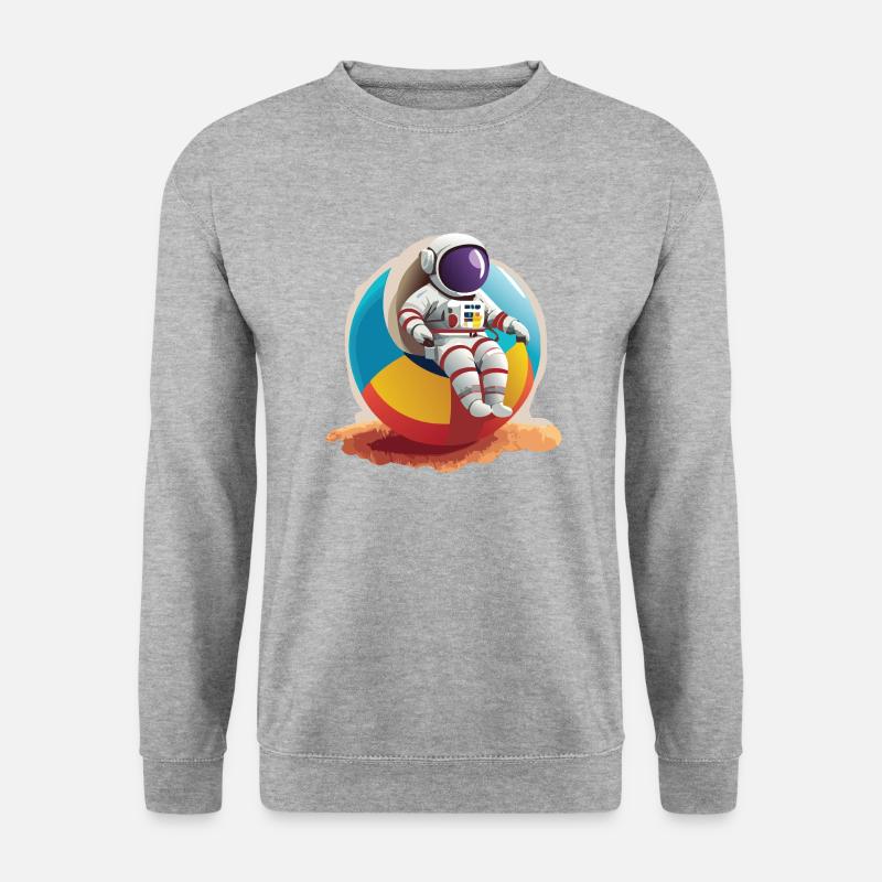 Austronaut - Unisex Pullover - Weißgrau meliert