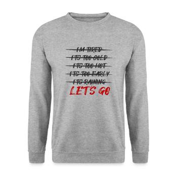 LÂCHER PRISE - Sweat-shirt Unisexe - gris chiné - Devant - Alina (178cm) & Michal (187cm)