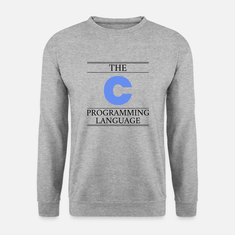 The C Programming Language - Unisex Pullover - Weißgrau meliert