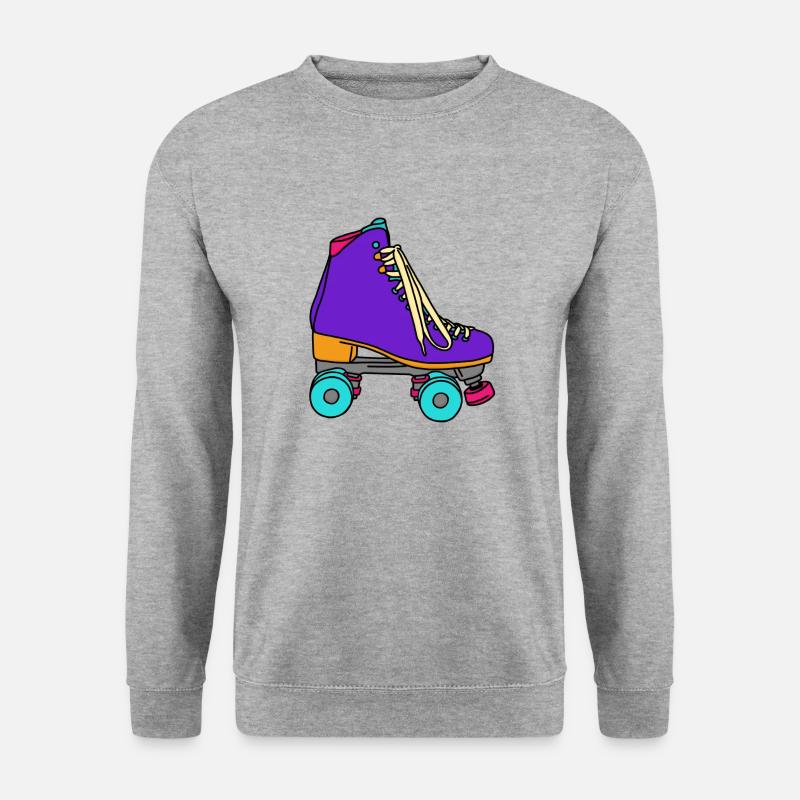 Rollschuh - Unisex Pullover - Weißgrau meliert