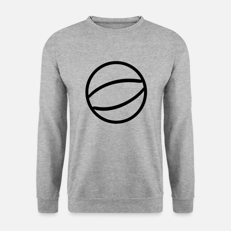 Basketball - Unisex Pullover - Weißgrau meliert