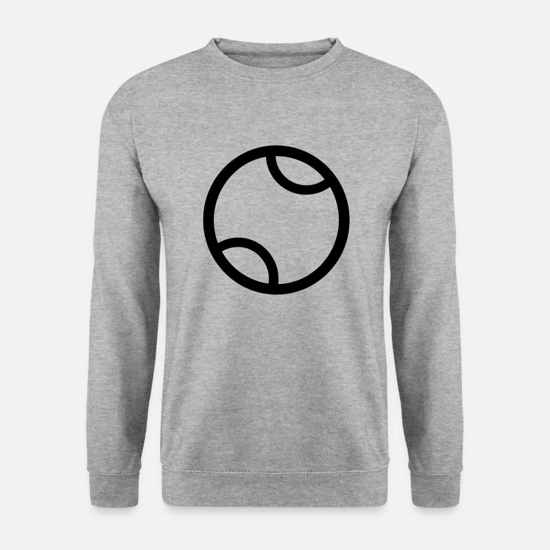 Tennisball - Unisex Pullover - Weißgrau meliert