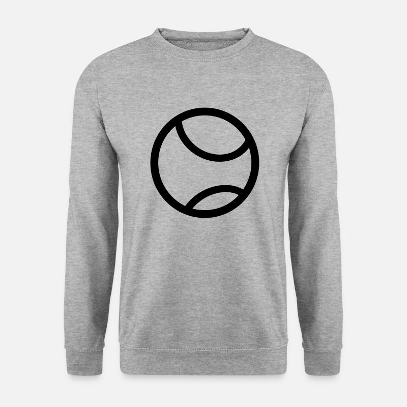 Tennisball - Unisex Pullover - Weißgrau meliert