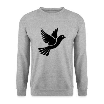 Dove - Unisex Sweatshirt - salt & pepper - Front - Alina (178cm) & Michal (187cm)