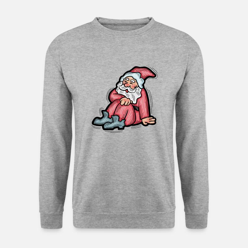 Weihnachtsmann - Unisex Pullover - Weißgrau meliert