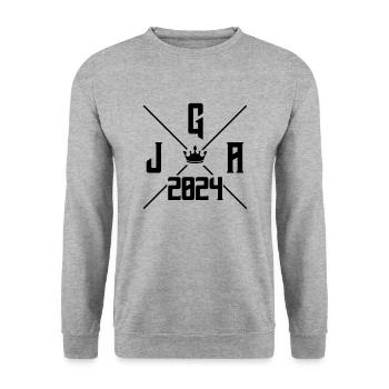 Journée du Bachelor 2024 - Sweat-shirt Unisexe - gris chiné - Devant - Alina (178cm) & Michal (187cm)