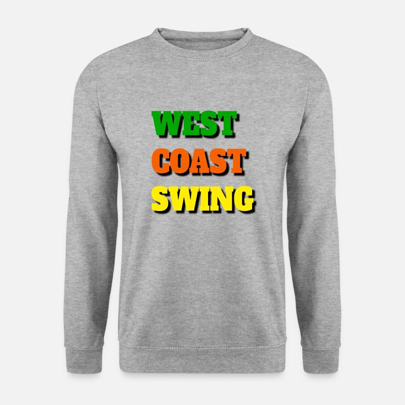 West Coast Swing - Unisex Pullover - Weißgrau meliert