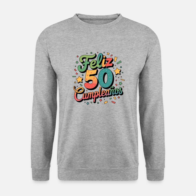 ¡Feliz 50 Cumpleaños! - Sweat-shirt Unisexe - gris chiné