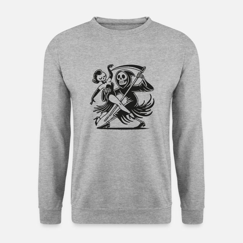 Dancing with the Grim Reaper - Unisex Sweatshirt - salt & pepper