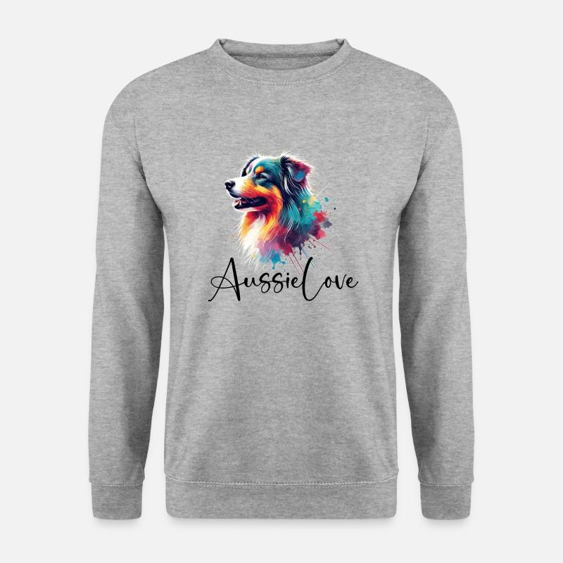 Aussie Love - Unisex Pullover - Weißgrau meliert