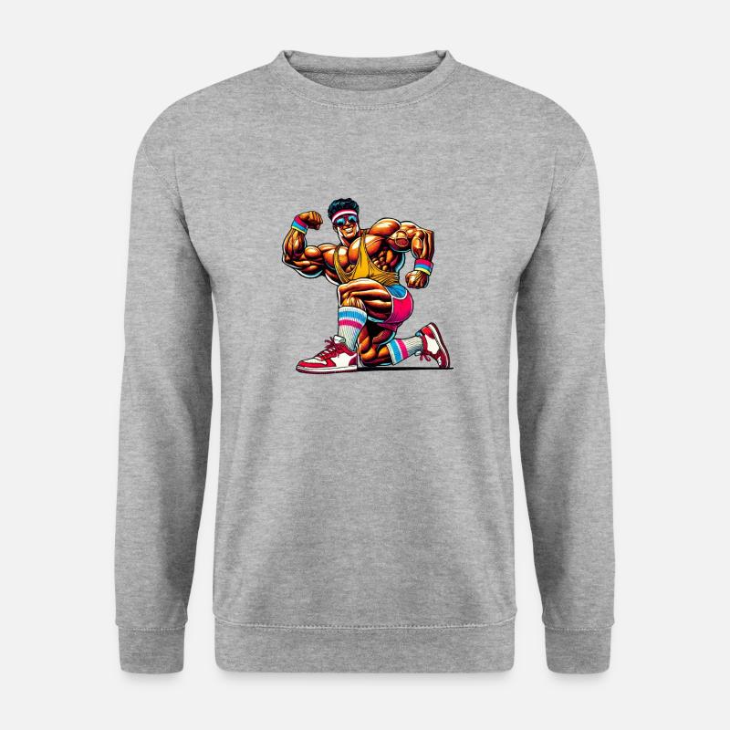 bodybuilder - Unisex Sweatshirt - salt & pepper