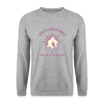 Kind Inspirational Daily Quote T-shirt for Mom - Unisex Sweatshirt - salt & pepper - Front - Alina (178cm) & Michal (187cm)