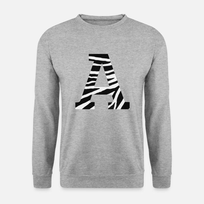 Brief an zebra - Unisex Pullover - Weißgrau meliert