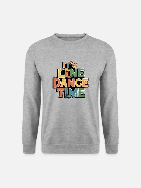 Line Dance Time Line Dancing min lidenskap - Genser unisex - gråhvit melert