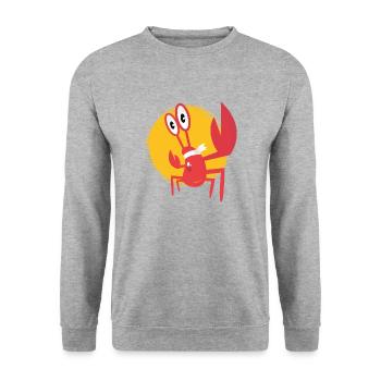 lobster - Unisex Sweatshirt - salt & pepper - Front - Alina (178cm) & Michal (187cm)