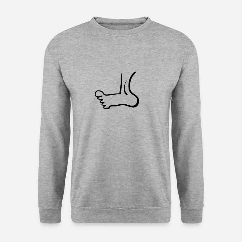 fuß biollogie - Unisex Pullover - Weißgrau meliert