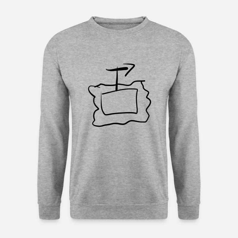 form line - Unisex Sweatshirt - salt & pepper