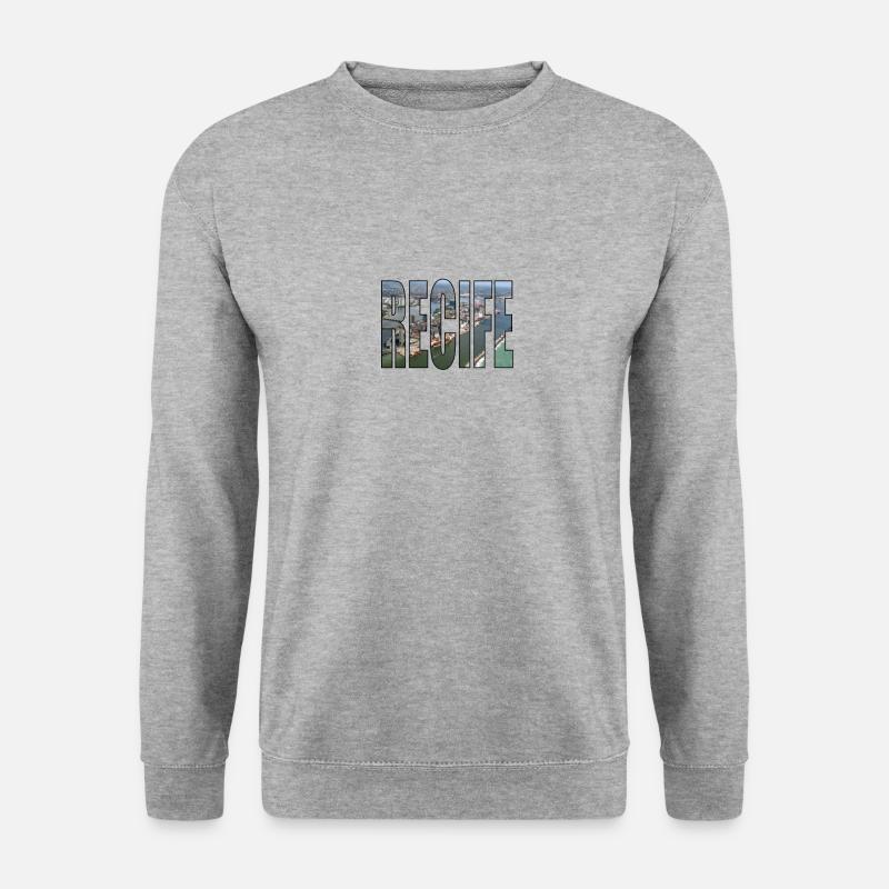BRASILIEN RECIFE - Unisex Pullover - Weißgrau meliert