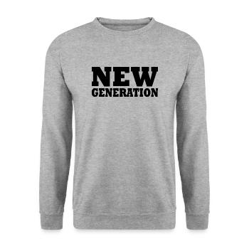 New generation - Unisex Sweatshirt - salt & pepper - Front - Alina (178cm) & Michal (187cm)