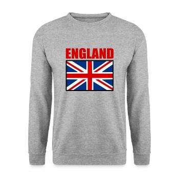 angleterre - Sweat-shirt Unisexe - gris chiné - Devant - Alina (178cm) & Michal (187cm)