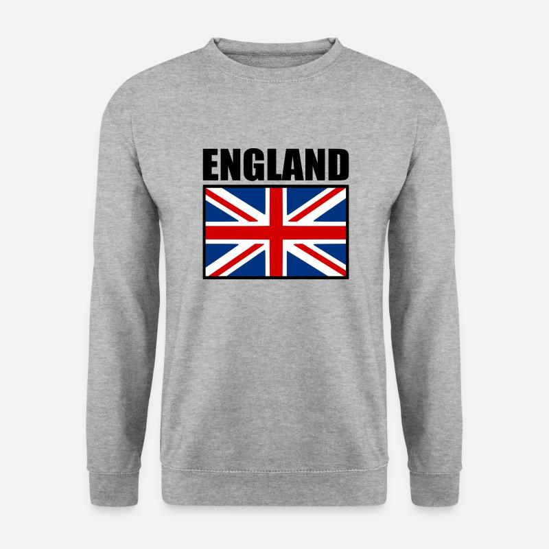 England - Unisex Pullover - Weißgrau meliert