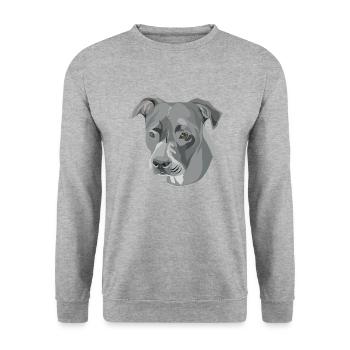 Stafford - Unisex Pullover - Weißgrau meliert - Vorne - Alina (178cm) & Michal (187cm)