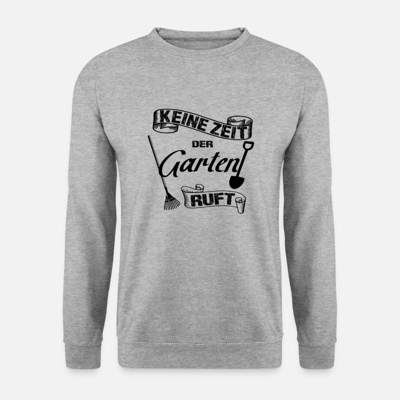 Garten - Unisex Pullover - Weißgrau meliert