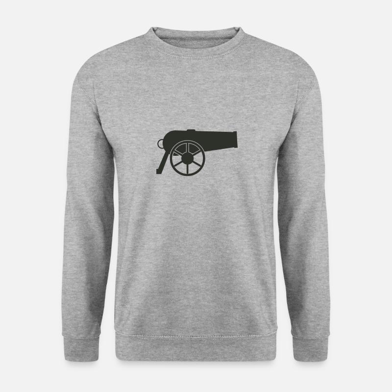 Kanone - Unisex Pullover - Weißgrau meliert