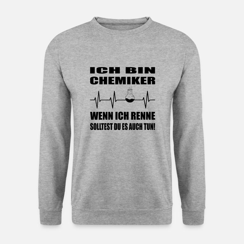 Chemie - Unisex Pullover - Weißgrau meliert