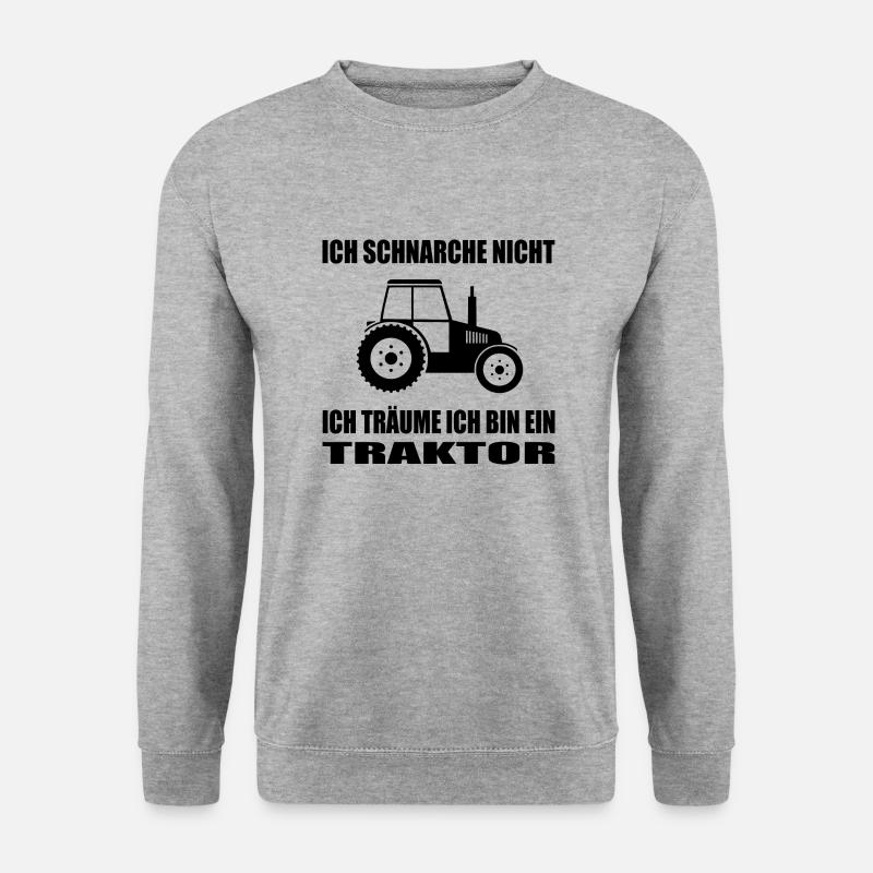 Traktor - Unisex Pullover - Weißgrau meliert