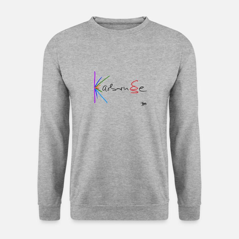 Karlsruhe - Unisex Pullover - Weißgrau meliert