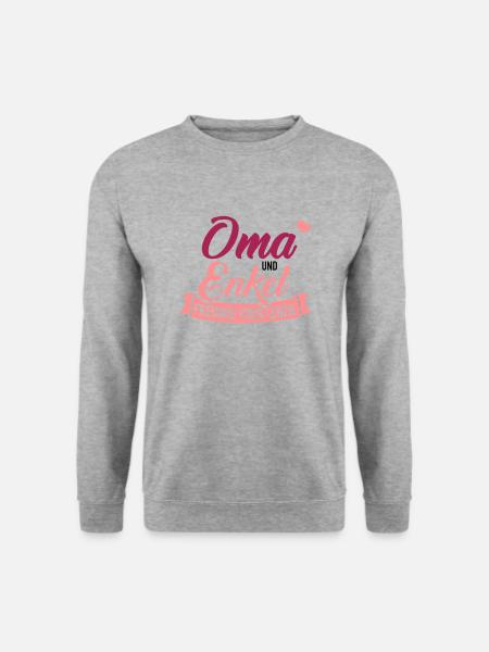 Oma - Unisex Pullover - Weißgrau meliert
