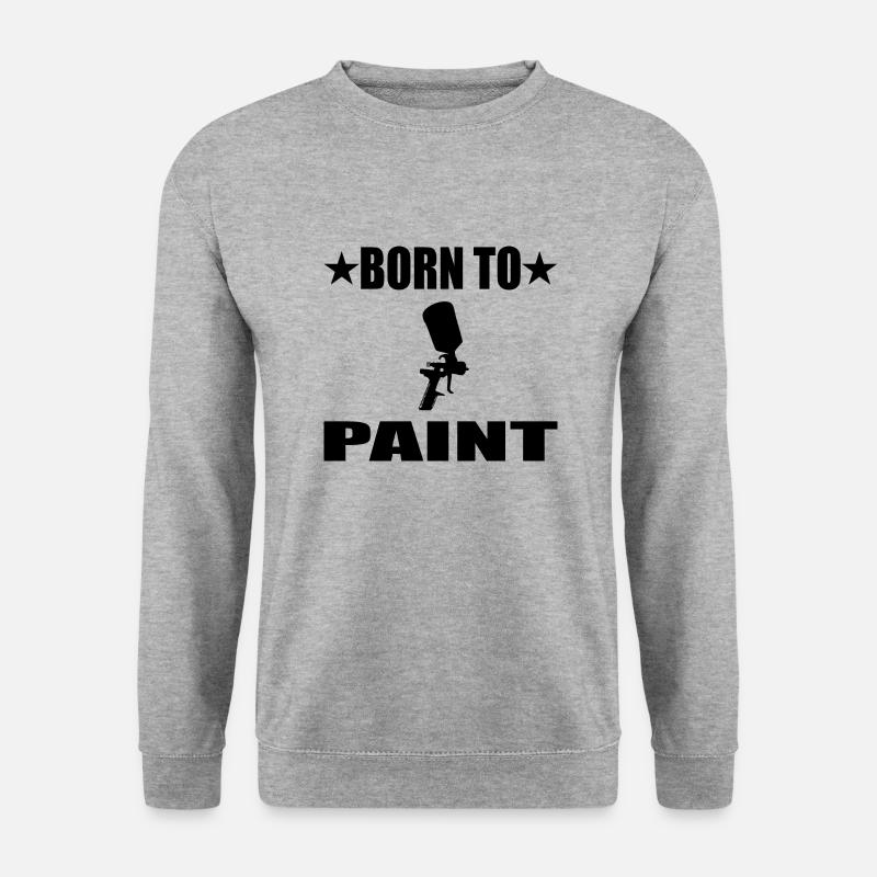 Lackierer - Unisex Pullover - Weißgrau meliert