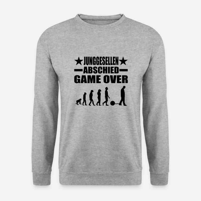 Junggesellenabschied - Unisex Pullover - Weißgrau meliert