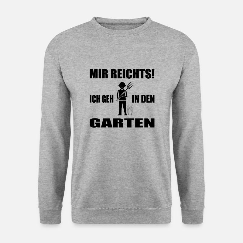 Garten - Unisex Pullover - Weißgrau meliert