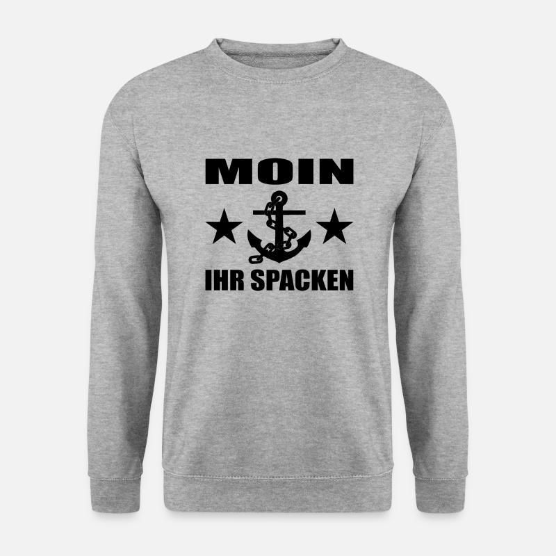 Moin - Unisex Pullover - Weißgrau meliert