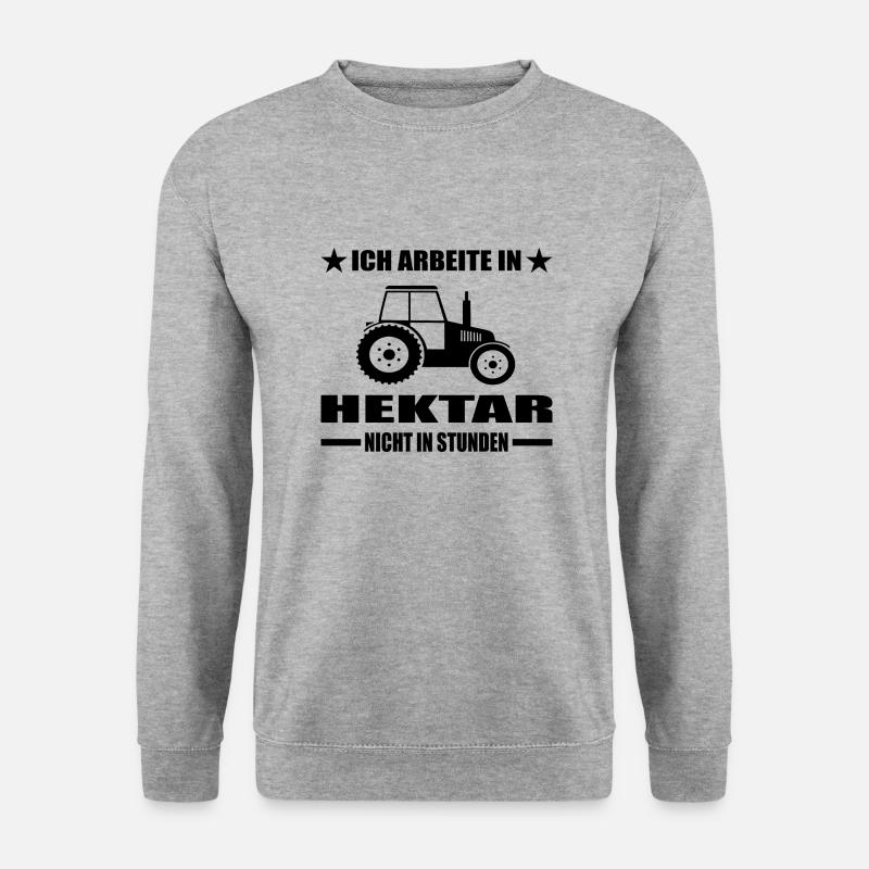 Traktor - Unisex Pullover - Weißgrau meliert