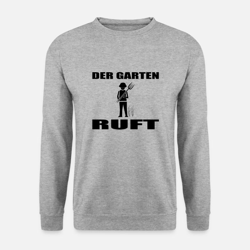 Garten - Unisex Pullover - Weißgrau meliert